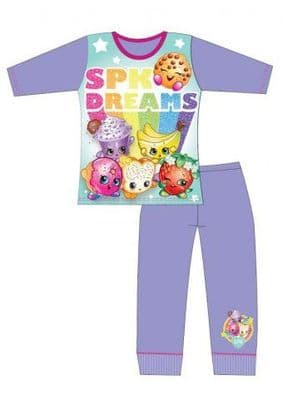 Girls Shopkins Print Long Pyjama Set
