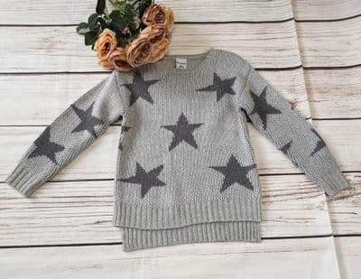 Girls Spanish Silver Star Jumper - Designer Newness