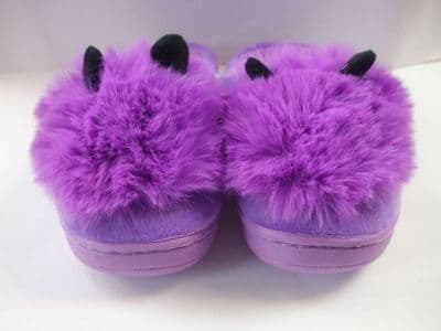 Girls Toddler Rubber Soled Fluffy Slippers with Cute Bunny Ears, Kids Slipper Present Day Gifts