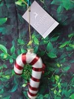 Glass Candy Cane Christmas Tree Decoration Ornament