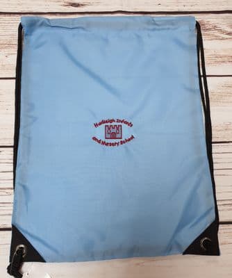 Hadleigh Infant School Uniform Logo PE Bag - Sky Blue