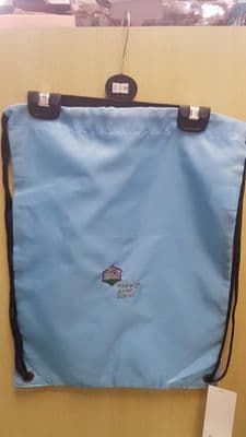 Hadleigh Junior School Uniform Logo PE Bag - Sky Blue