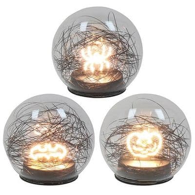 Halloween  LED Light Up Small Glass Ball Assorted