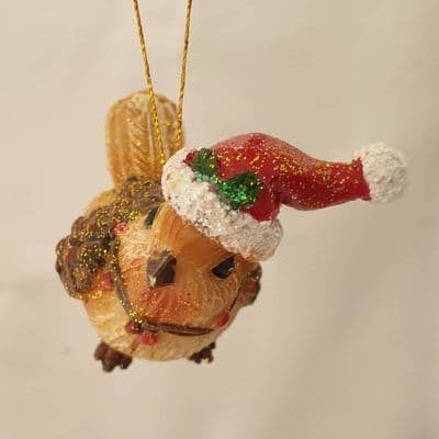 Hanging Rustic Robin Christmas Tree Decoration Ornament