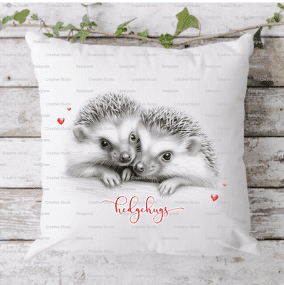Hedgehugs Hedgehog Pillow Cushion Gift Personalised Home Decor Keepsake 