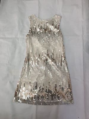 Ladies Gold Sparkly Sequine Party Occasion Formal Dress