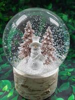 Musical Snowman Chirstmas Tree Snow Globe