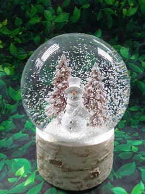 Musical Snowman Chirstmas Tree Snow Globe