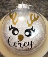 Personalised Christmas Baubles Tree Decorations