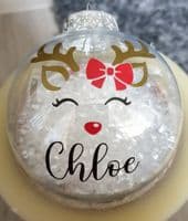 Personalised Christmas Baubles Tree Decorations