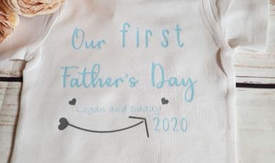 Personalised Father's Day Baby Bibs, Slogan Funny Sayings Bibs