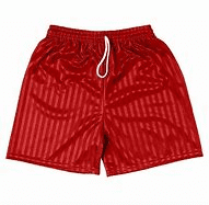 Red Shaddow Stripe Shorts School Uniform