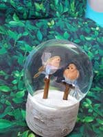 Robin Musical Christmas Snow Globe