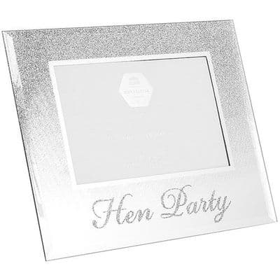 Silver Glitter Hen Party Wedding Frame