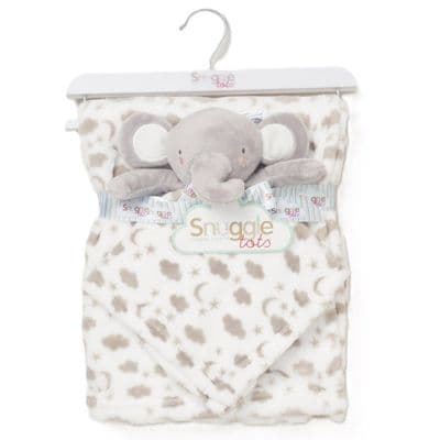 Snuggle Tots Baby Elephant Blanket and Comforter Set