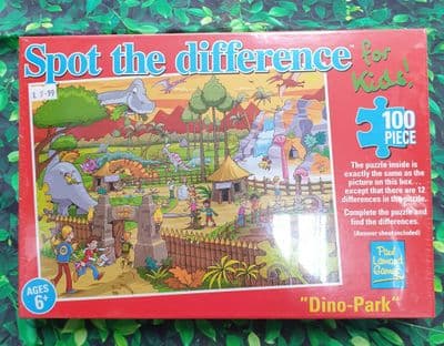 Spot the Difference Dino Park Puzzle Paul Lamond Games