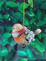 Sweet Festive Robin Christmas Tree Decoration Ornament Assorted