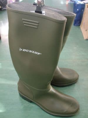 Unisex Adult Mens Ladies Dunlop Green Wellington Boots