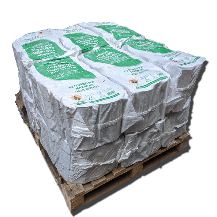 13 x BOOT BAGS KILN DRIED BIRCH LOGS 60L (half pallet)