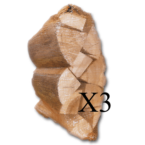 3X Kiln Dried Hardwood Birch Logs Net 22L