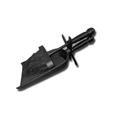 Black  Hearth Shovel And Brush Set