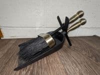 Bronze Hearth Shovel And Brush Set