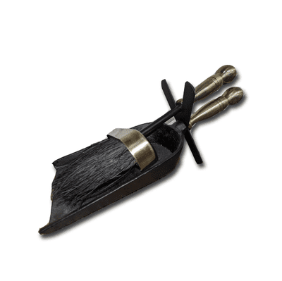 Bronze Hearth Shovel And Brush Set