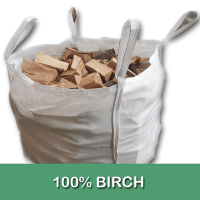 Bulk Bag Kiln Dried Hardwood Birch Logs