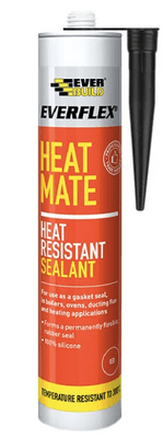 Everbuild Heat Mate Heat Resistant Silicone sealant - Black