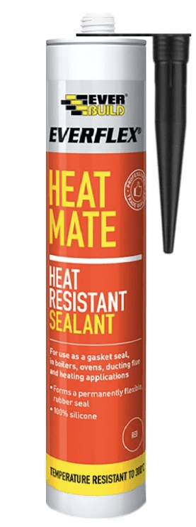 Everbuild Heat Mate Heat Resistant Silicone sealant - Black