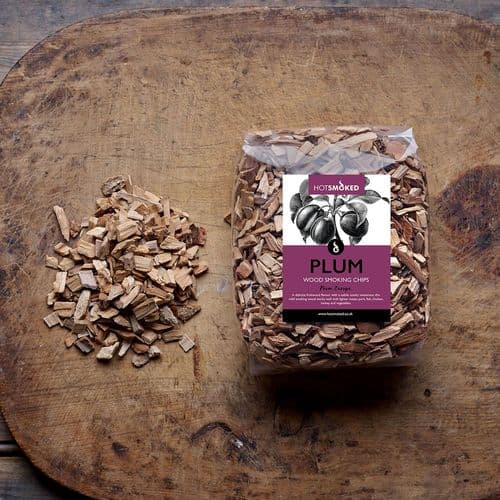 HOT SMOKED Plum Wood Chips 500g