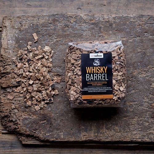 HOT SMOKED Whisky Barrel Oak Smoking Chips 500g