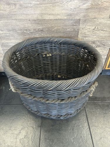 Large Oval Basket with rope handles