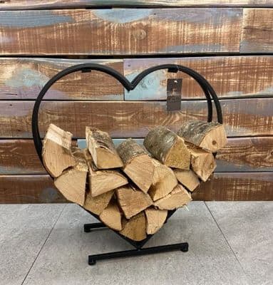 Love Heart Shaped Log Holder
