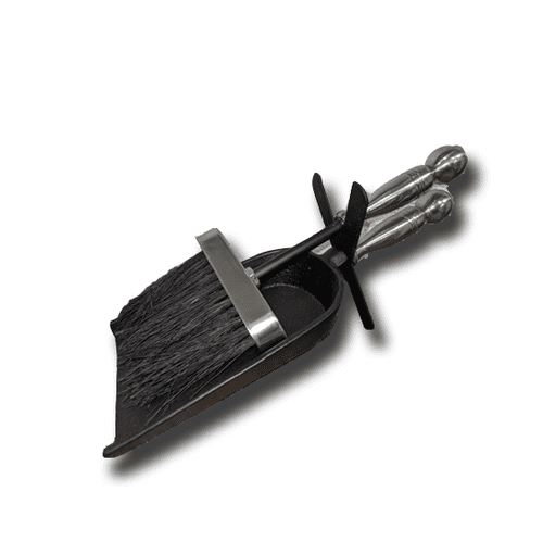Silver Hearth Shovel And Brush Set