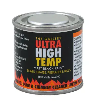 The Gallery Ultra High Temp Matt Black Paint - 120ml