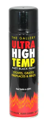 The Gallery Ultra High Temp Matt Black Paint - 250ml