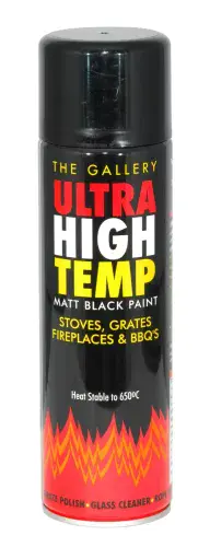 The Gallery Ultra High Temp Matt Black Paint - 250ml