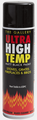 The Gallery Ultra High Temp Matt Black Paint - 450ml