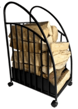 Trolley Log Holder - Black Finish