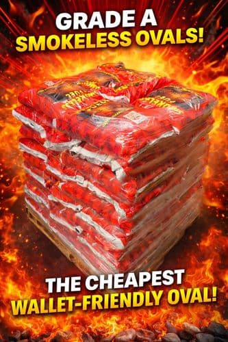 Budget Friendly Smokeless Ovals 50x 20kg wallet friendly deal