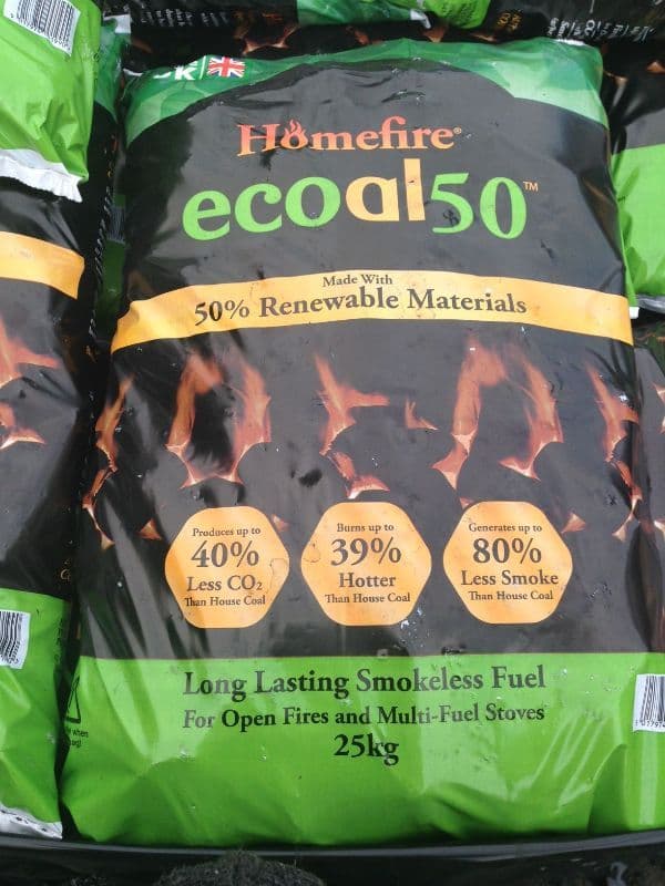 Ecoal50 Smokeless Coal 50 x 20kg