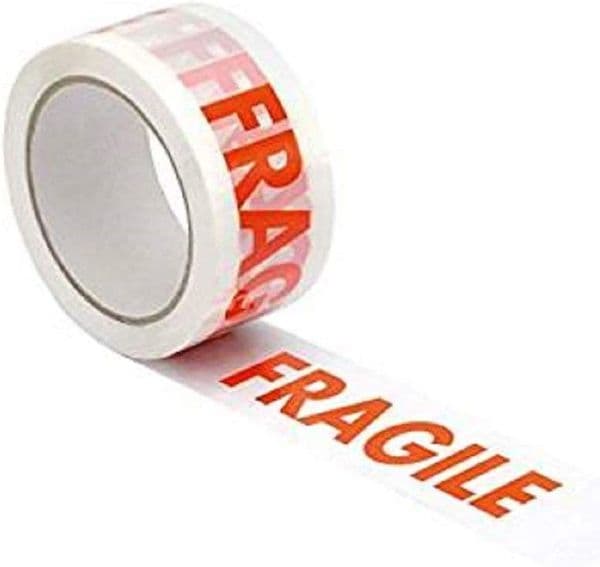 FRAGILE Tape 48mm x 66M Rolls X6 Rolls