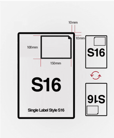 S16 integrated Labels