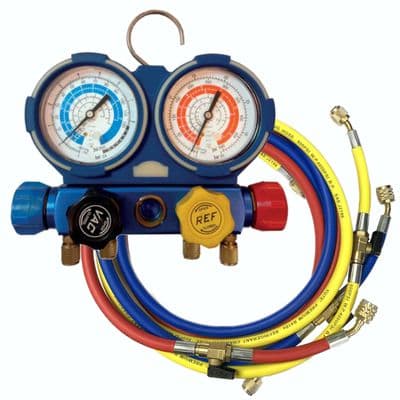 Air Conditioning Manifold Gauge Set 4 Way R32 R410A