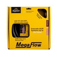 Appion MH120006EAK MegaFlow 1/2" Vacuum Hose - 6ft, 3/8" FL To 1/4" FL, High-Speed Evacuation (2-Pack)
