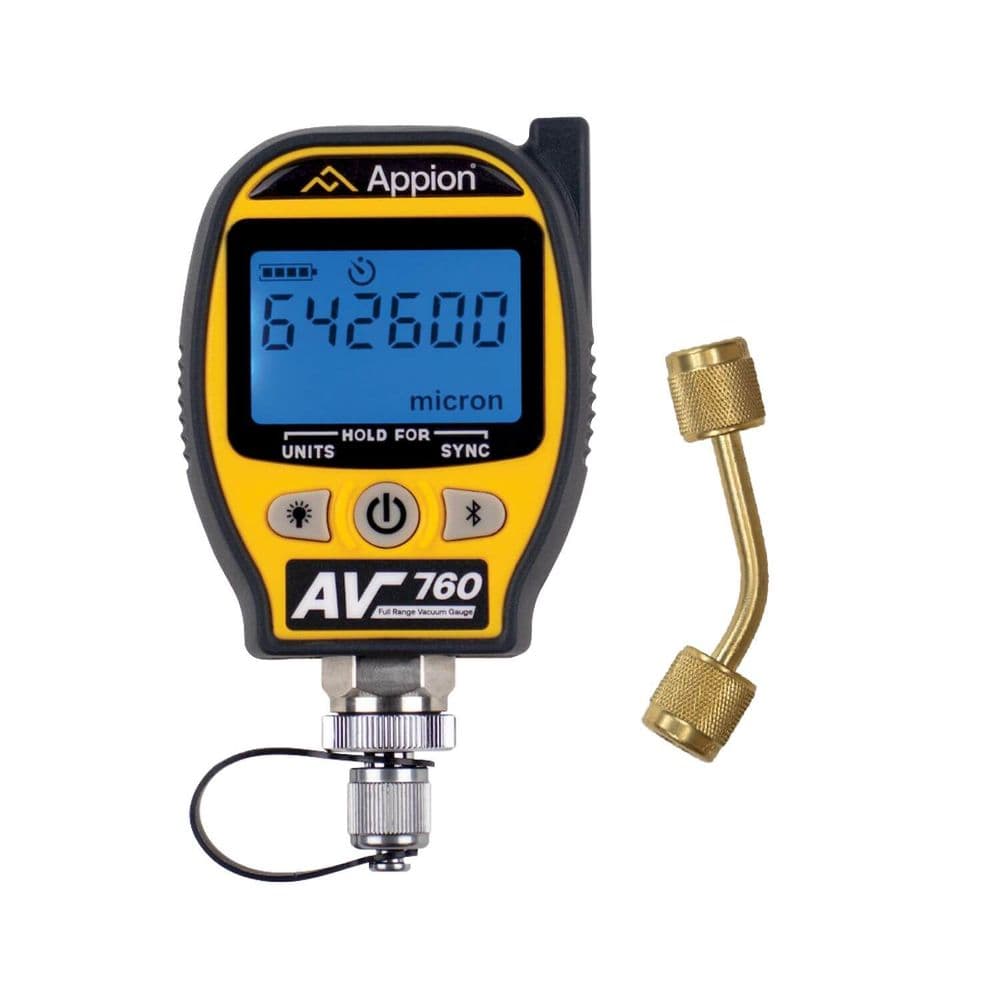 Appion AV760 Full Range Vacuum Gauge Torr AC