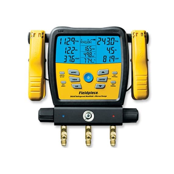 Fieldpiece 3-Port SMAN® Refrigerant Manifold and Micron Gauge SM382V