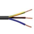 Flex Cable 3 core 2.5mm Black 100m
