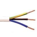 Flex Cable 3 core 2.5mm White PER METRE